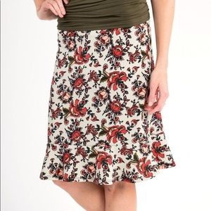 AGNES & DORA Flounce Pencil Skirt Mehndi